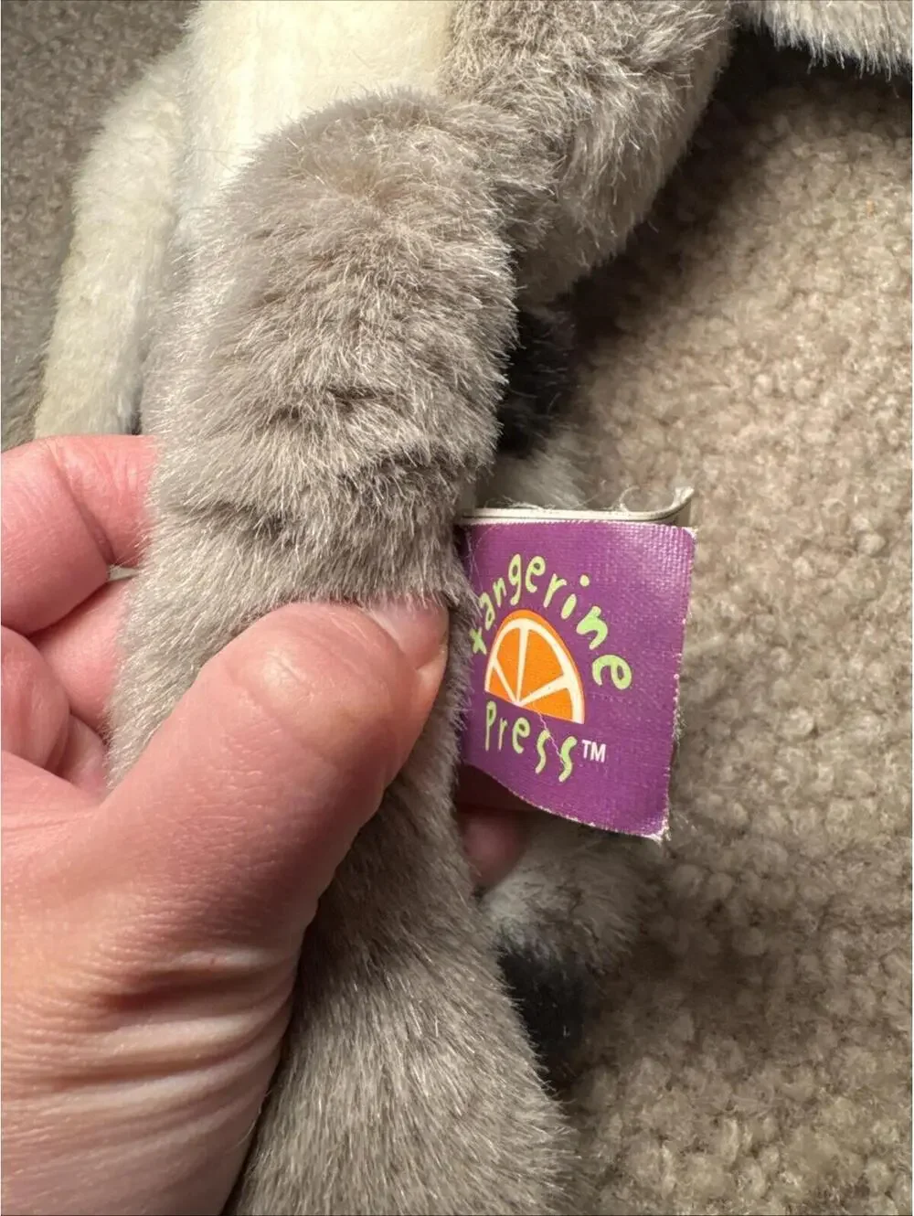 Wild Republic Ring Tailed Lemur Plush Hanging Stuffed Animal Gray Black 21